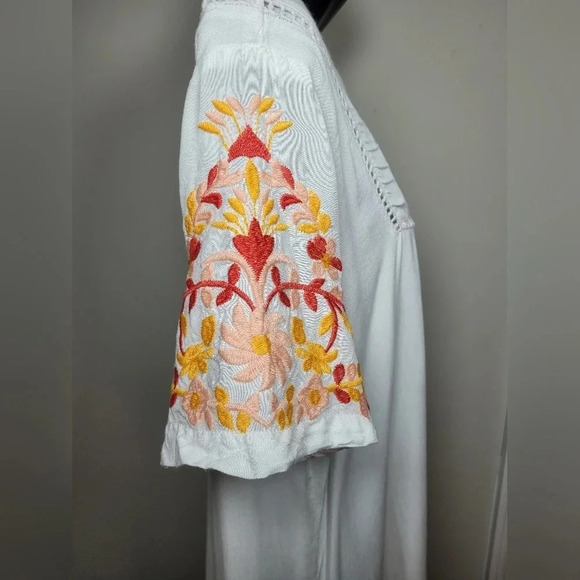 C/C Chic Connection Embroidered Mini Summer Dress sz M - Picture 3 of 12